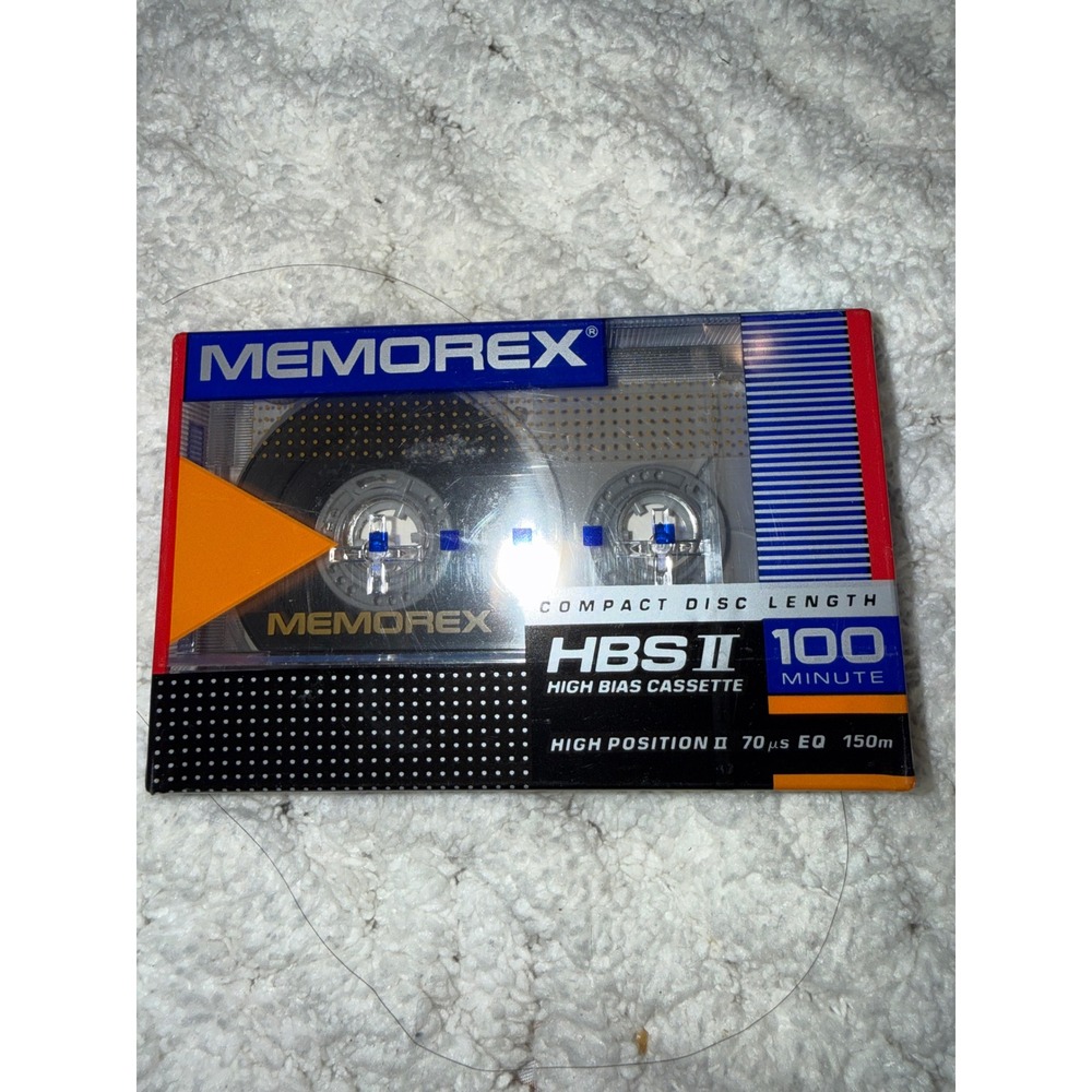 Memorex HBS II 100 Minute High Bias Cassette Tape Type II High Position Sealed